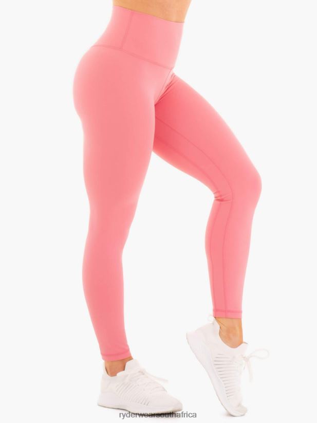 Women Ryderwear Nkd High Waisted Leggings 2RT8VD172 Rose Clothing