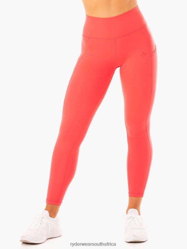 Women Ryderwear Reset High Waisted Pocket Leggings 2RT8VD100 Watermelon Clothing