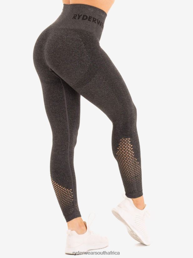 Women Ryderwear Seamless Staples Leggings 2RT8VD178 Charcoal Marl Clothing