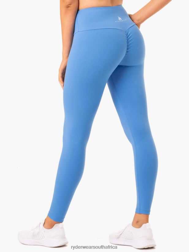 Women Ryderwear Staples Scrunch Bum Leggings 2RT8VD128 Blue Clothing