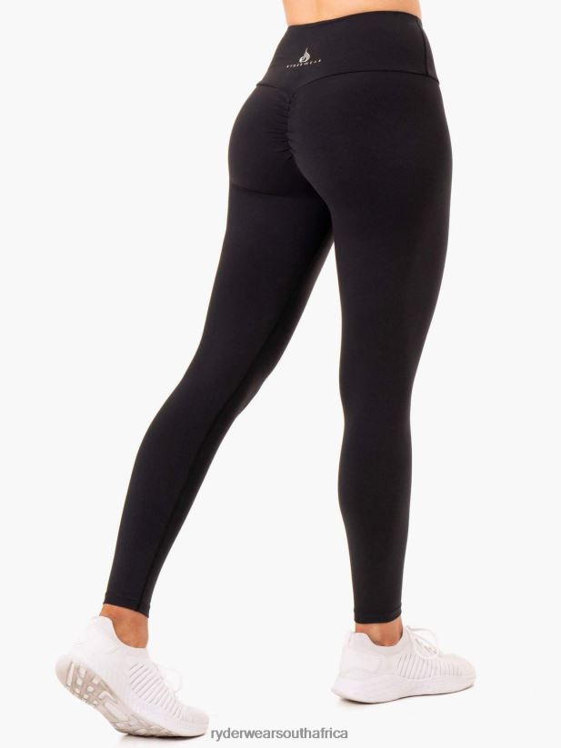 Women Ryderwear Staples Scrunch Bum Leggings 2RT8VD179 Black Clothing