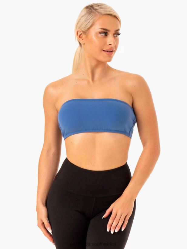 Women Ryderwear Bandeau Sports Bra 2RT8VD398 Blue Clothing