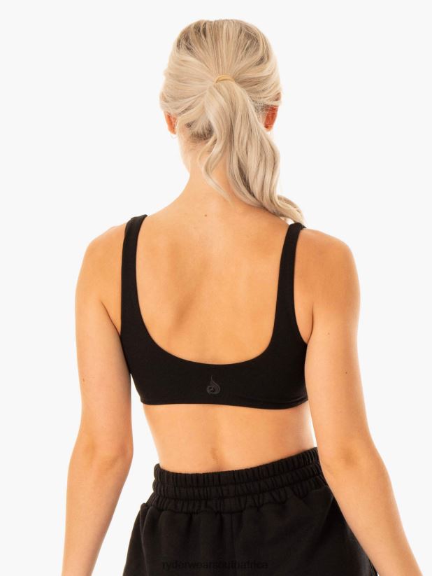 Women Ryderwear Elevate Lounge Bra 2RT8VD339 Black Clothing