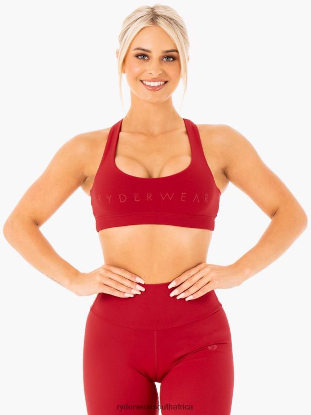 Women Ryderwear Motion Sports Bra 2RT8VD448 Red Clothing