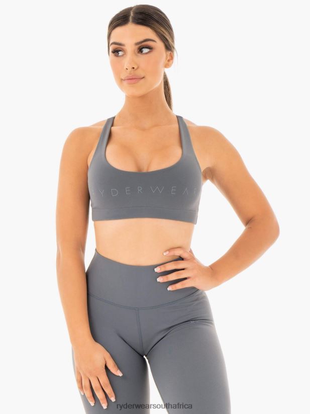 Women Ryderwear Motion Sports Bra 2RT8VD449 Charcoal Clothing