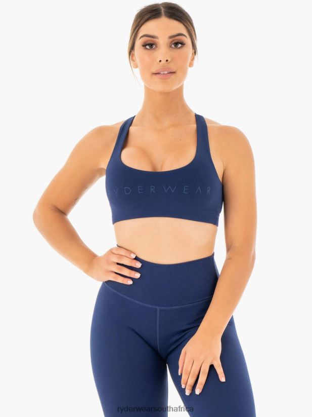 Women Ryderwear Motion Sports Bra 2RT8VD452 Navy Clothing