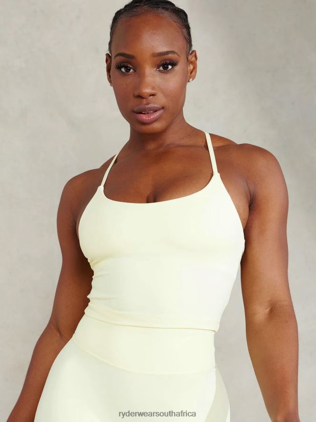 Women Ryderwear Nkd Embody Tank Bra 2RT8VD205 Lemon Clothing