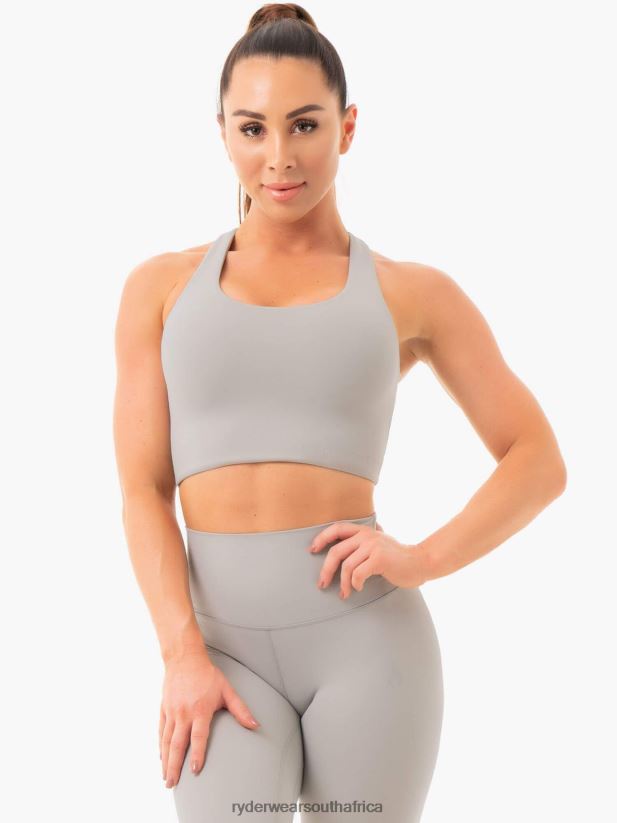 Women Ryderwear Nkd Sports Bra 2RT8VD455 Grey Clothing