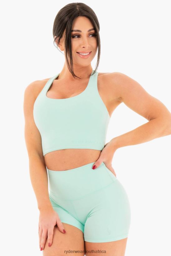 Women Ryderwear Nkd Sports Bra 2RT8VD474 Aqua Clothing