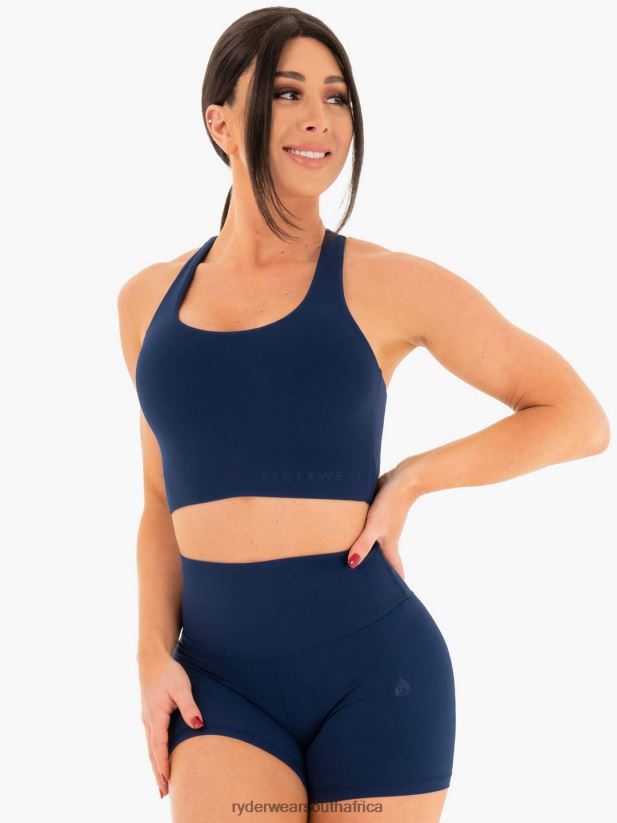 Women Ryderwear Nkd Sports Bra 2RT8VD478 Navy Clothing