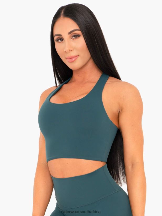 Women Ryderwear Nkd Sports Bra 2RT8VD503 Teal Clothing