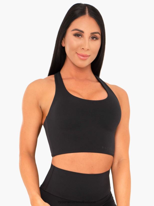 Women Ryderwear Nkd Sports Bra 2RT8VD504 Black Clothing