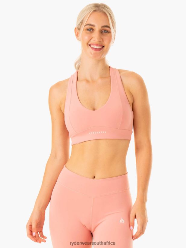 Women Ryderwear Revival Sports Bra 2RT8VD334 Pink Clothing