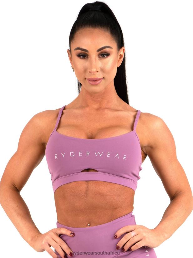 Women Ryderwear Staples Sports Bra 2RT8VD480 Purple Clothing