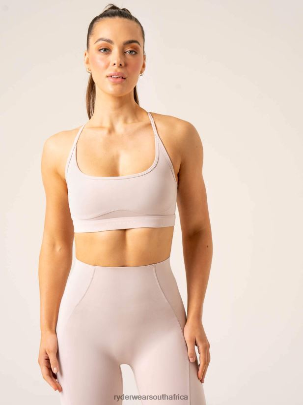 Women Ryderwear Stride Sports Bra 2RT8VD228 Chalk Clothing