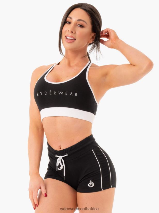 Women Ryderwear Track Sports Bra 2RT8VD484 Black Clothing