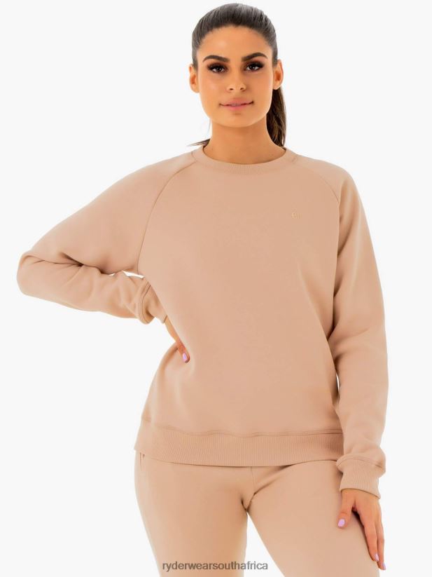 Women Ryderwear Adapt Boyfriend Sweater 2RT8VD1032 Nude Clothing