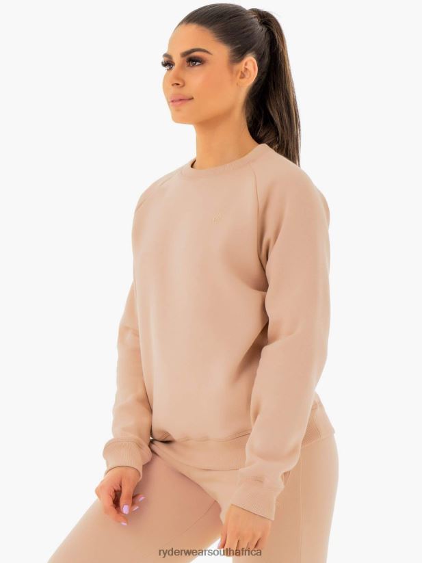 Women Ryderwear Adapt Boyfriend Sweater 2RT8VD1032 Nude Clothing