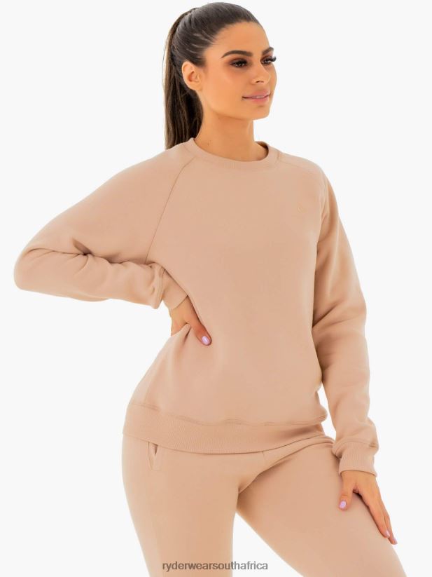 Women Ryderwear Adapt Boyfriend Sweater 2RT8VD1032 Nude Clothing