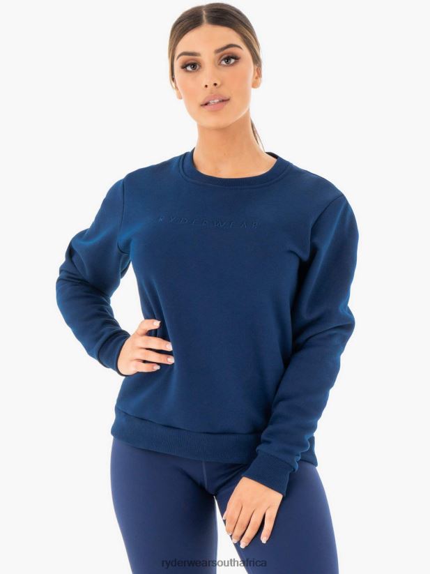 Women Ryderwear Motion Oversized Sweater 2RT8VD1077 Navy Clothing