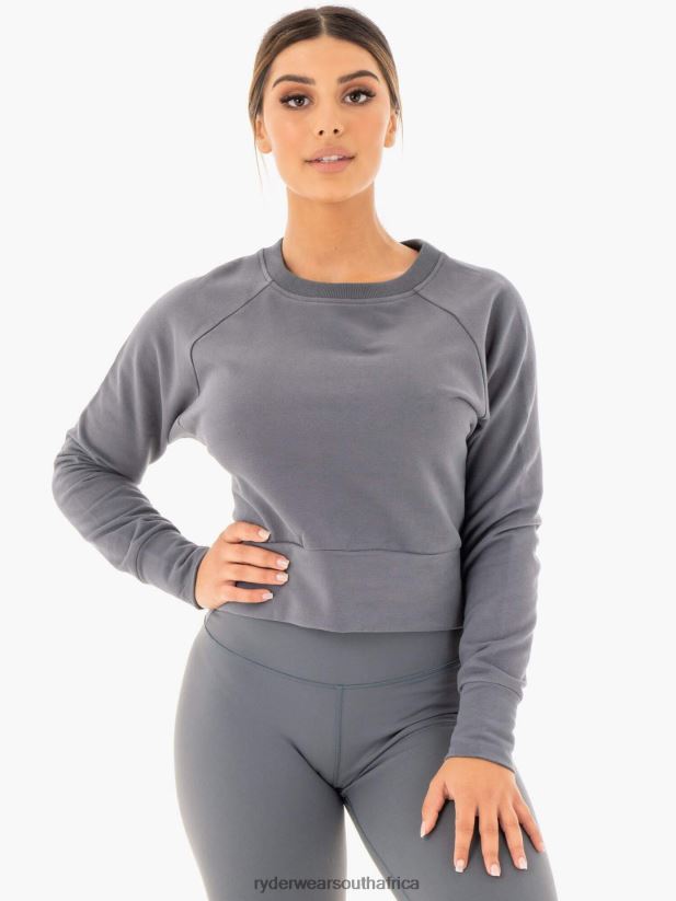 Women Ryderwear Motion Sweater 2RT8VD1065 Charcoal Clothing