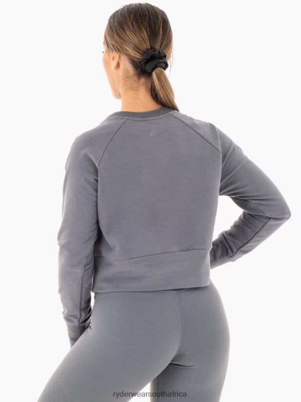 Women Ryderwear Motion Sweater 2RT8VD1065 Charcoal Clothing