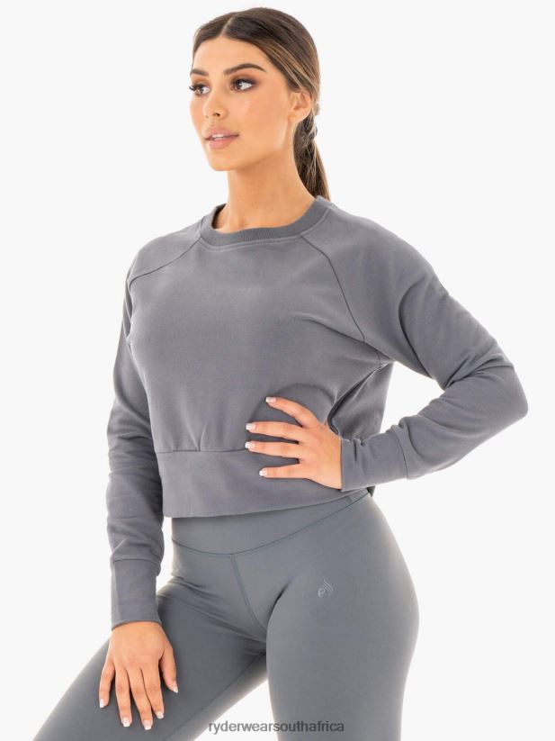 Women Ryderwear Motion Sweater 2RT8VD1065 Charcoal Clothing