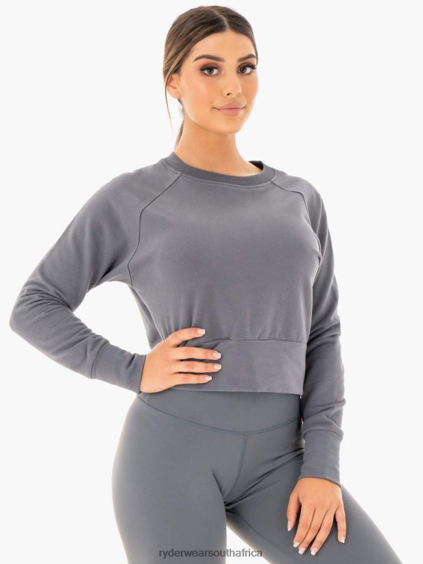 Women Ryderwear Motion Sweater 2RT8VD1065 Charcoal Clothing