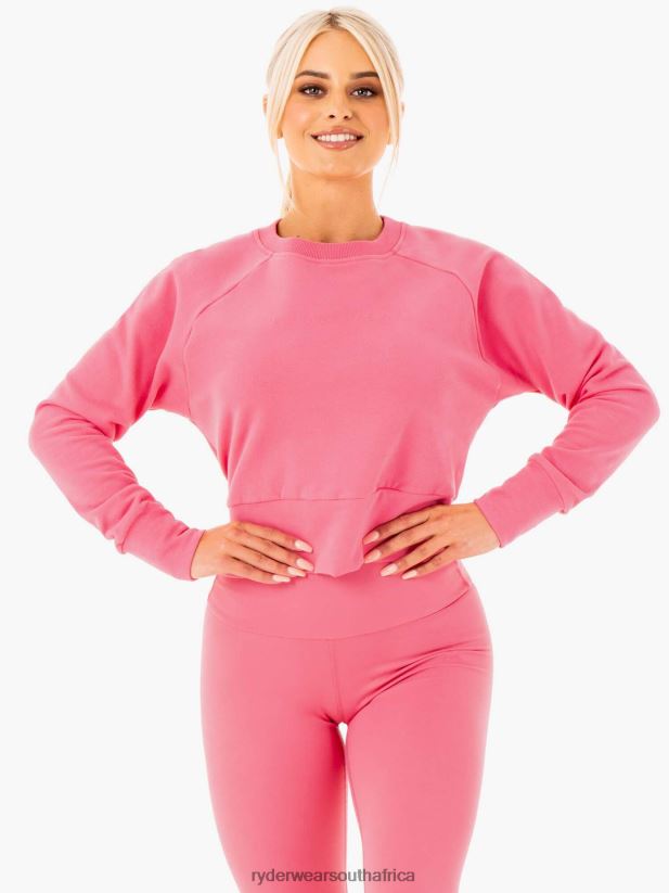 Women Ryderwear Motion Sweater 2RT8VD1066 Pink Lemonade Clothing