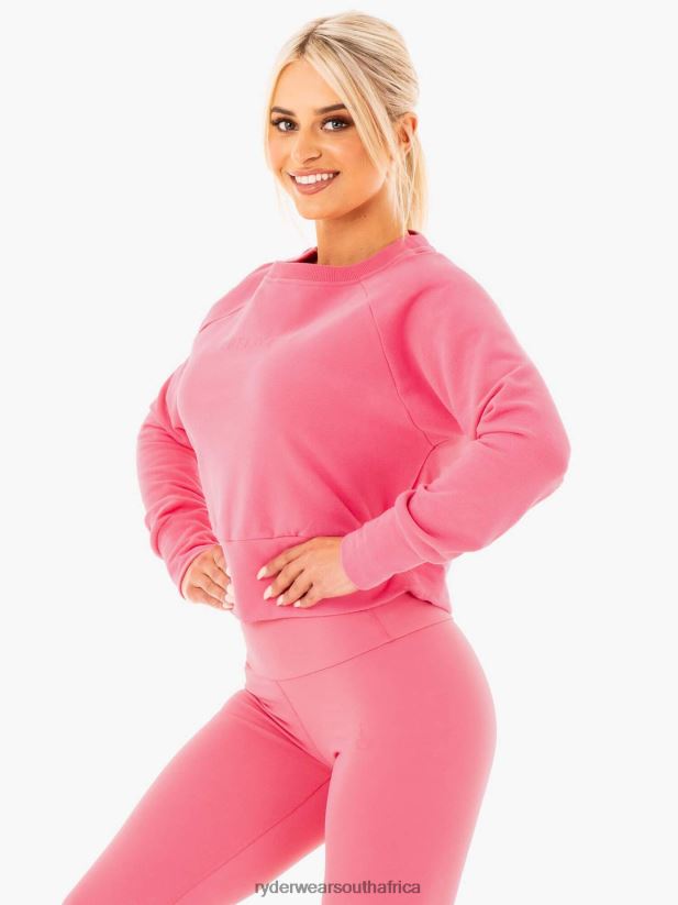 Women Ryderwear Motion Sweater 2RT8VD1066 Pink Lemonade Clothing