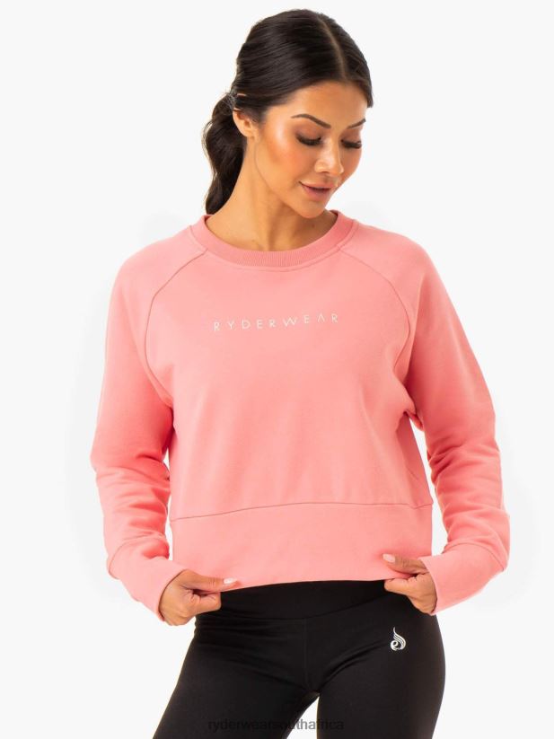 Women Ryderwear Motion Sweater 2RT8VD955 Rose Pink Clothing