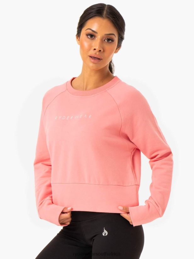 Women Ryderwear Motion Sweater 2RT8VD955 Rose Pink Clothing