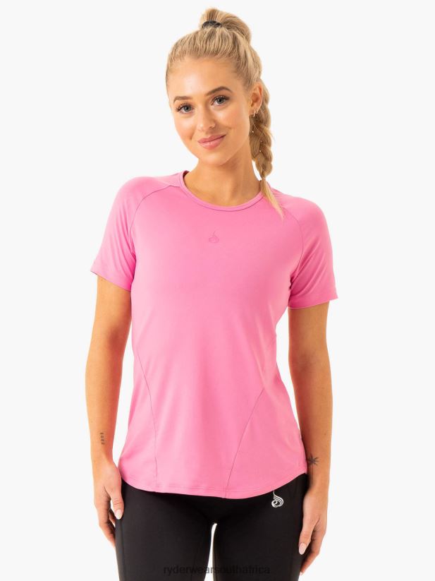 Women Ryderwear Level Up Training T-Shirt 2RT8VD843 Pink Clothing