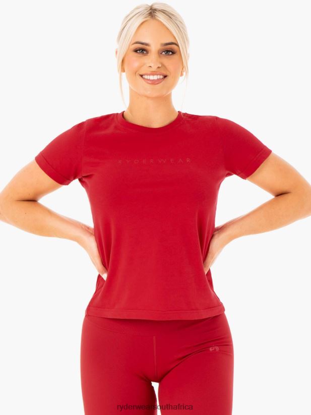 Women Ryderwear Motion T-Shirt 2RT8VD1049 Red Clothing