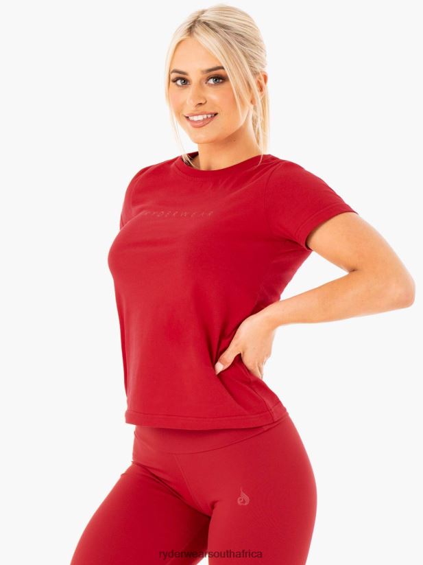 Women Ryderwear Motion T-Shirt 2RT8VD1049 Red Clothing