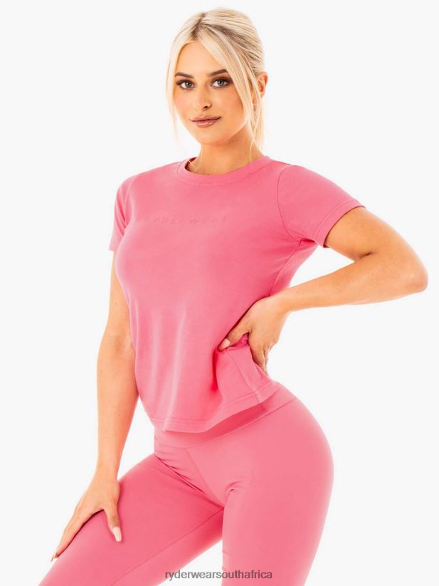 Women Ryderwear Motion T-Shirt 2RT8VD1050 Pink Lemonade Clothing