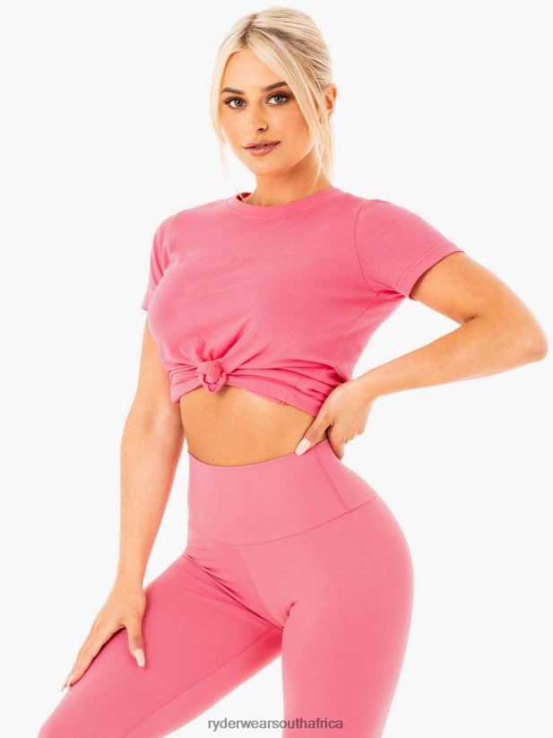 Women Ryderwear Motion T-Shirt 2RT8VD1050 Pink Lemonade Clothing