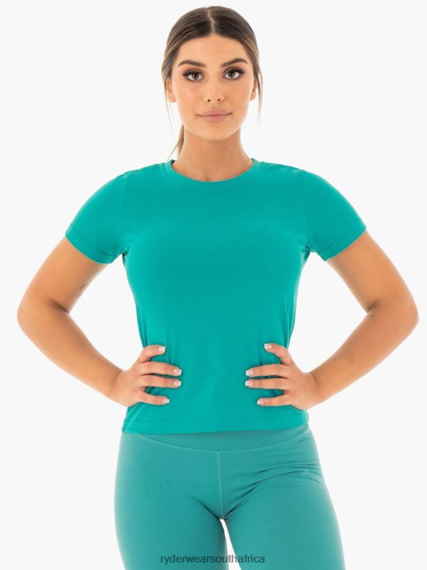 Women Ryderwear Motion T-Shirt 2RT8VD1051 Teal Clothing