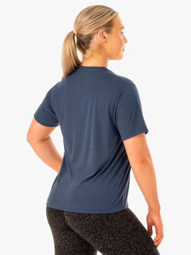 Women Ryderwear Rotation T-Shirt 2RT8VD860 Navy Clothing