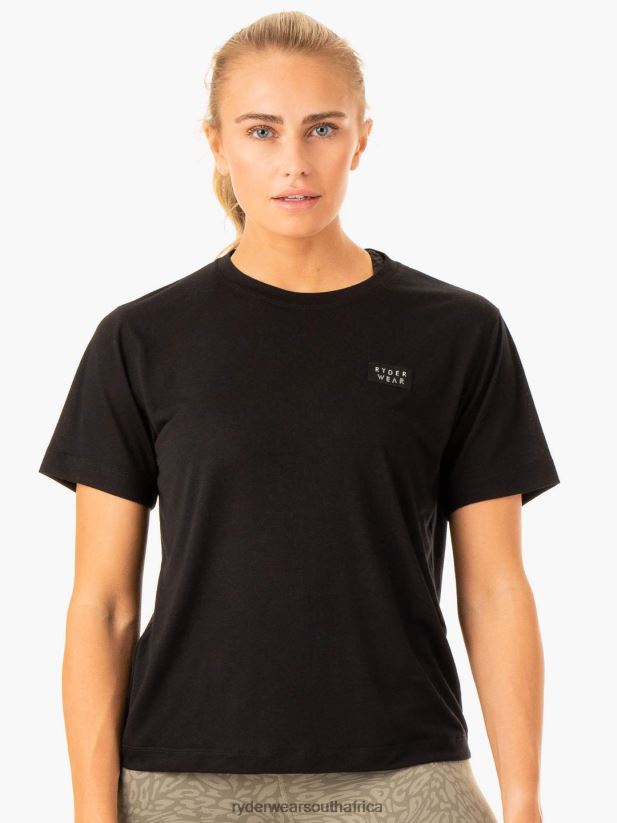 Women Ryderwear Rotation T-Shirt 2RT8VD861 Black Clothing