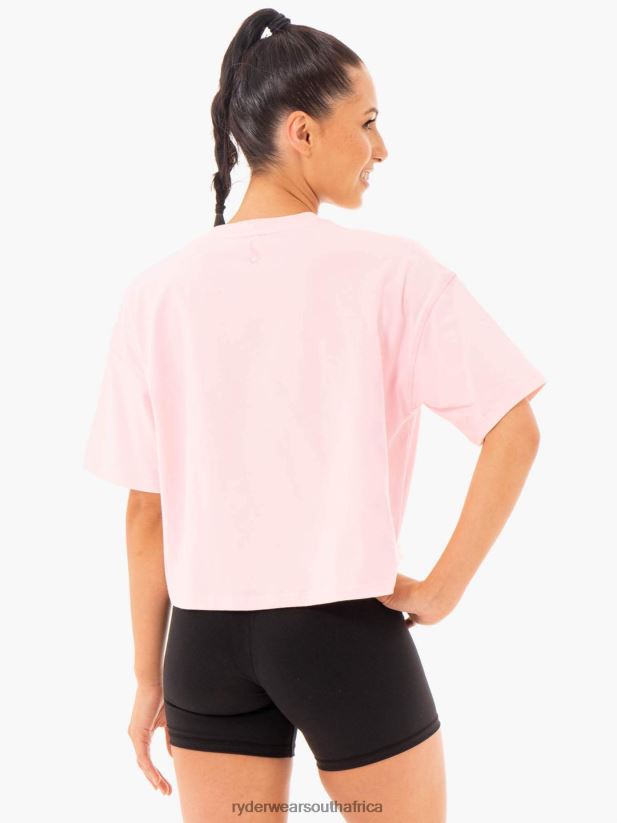 Women Ryderwear Studio T-Shirt 2RT8VD996 Ice Pink Clothing