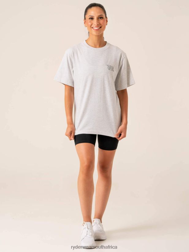 Women Ryderwear Wellness T-Shirt 2RT8VD800 Snow Marl Clothing