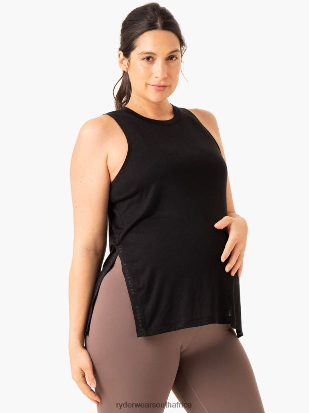 Women Ryderwear Active Bump Tank 2RT8VD855 Black Clothing