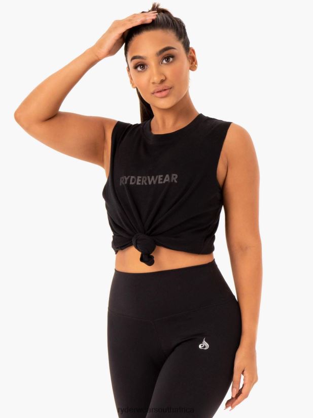 Women Ryderwear Base Regular Cut Tank 2RT8VD1003 Black Clothing