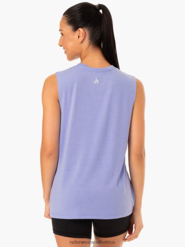 Women Ryderwear Base Regular Cut Tank 2RT8VD1004 Purple Clothing