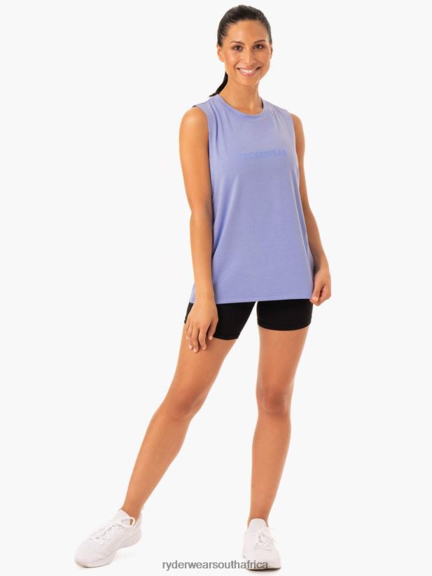 Women Ryderwear Base Regular Cut Tank 2RT8VD1004 Purple Clothing