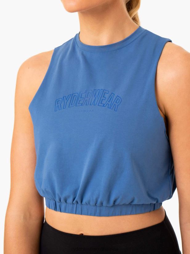 Women Ryderwear Boxer Muscle Tank 2RT8VD961 Blue Clothing