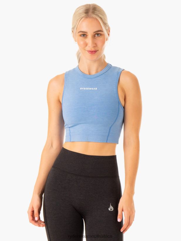 Women Ryderwear Enhance Seamless Tank 2RT8VD902 Blue Clothing