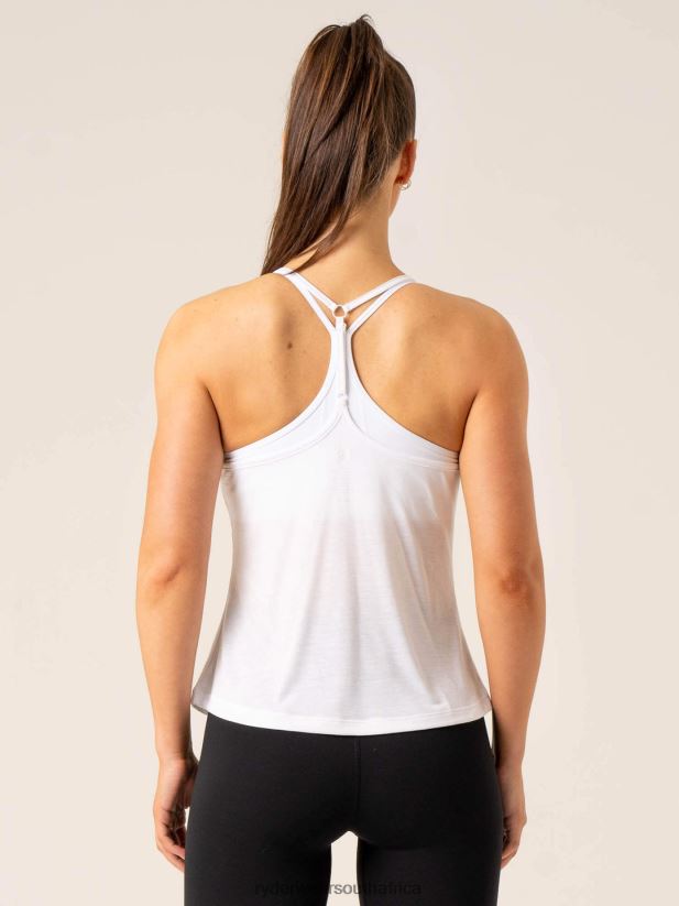 Women Ryderwear Intensity Relaxed Tank 2RT8VD815 White Clothing