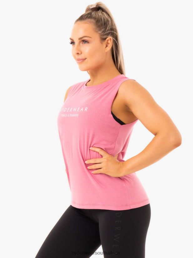 Women Ryderwear Ladies Baller Tank 2RT8VD1100 Pink Clothing